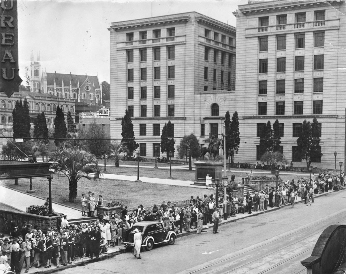 Anzac Square, Brisbane, 1945