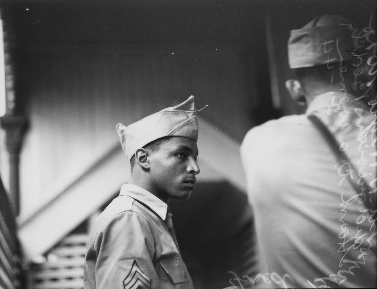 American soldier charged with assault in Brisbane, 1944