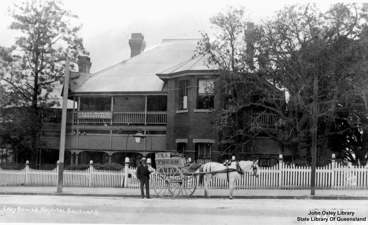 Lady Bowen Lying-in Hospital on Wickham Terrace, Brisbane, Brisbane City (1912)