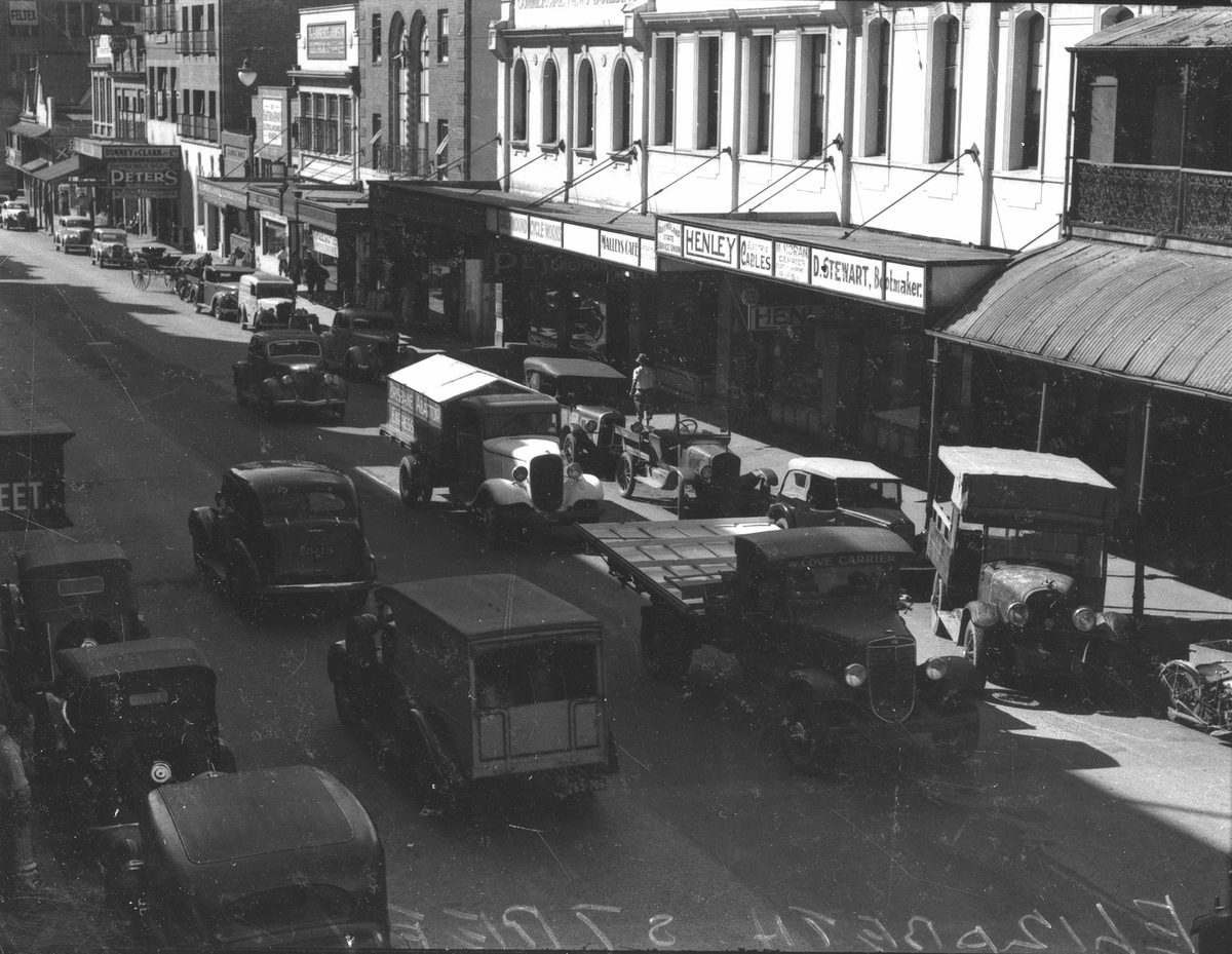 Elizabeth Street, Brisbane, 1939, Brisbane City