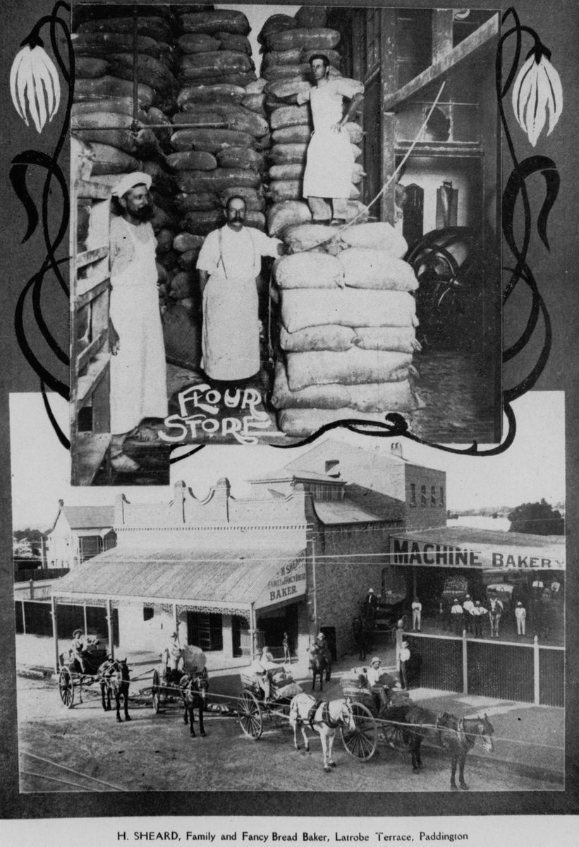 H. Sheard, family baker on Latrobe Terrace, Paddington, Brisbane, 1909