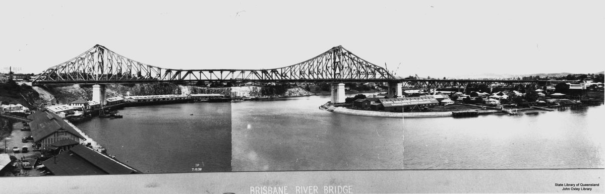 Story Bridge, Brisbane, Queensland, 1939, Kangaroo Point