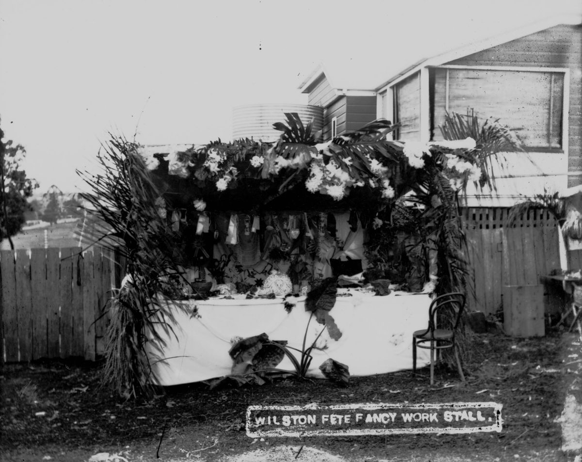 Fancy Work Stall at the Wilston Fete, Brisbane, 1914