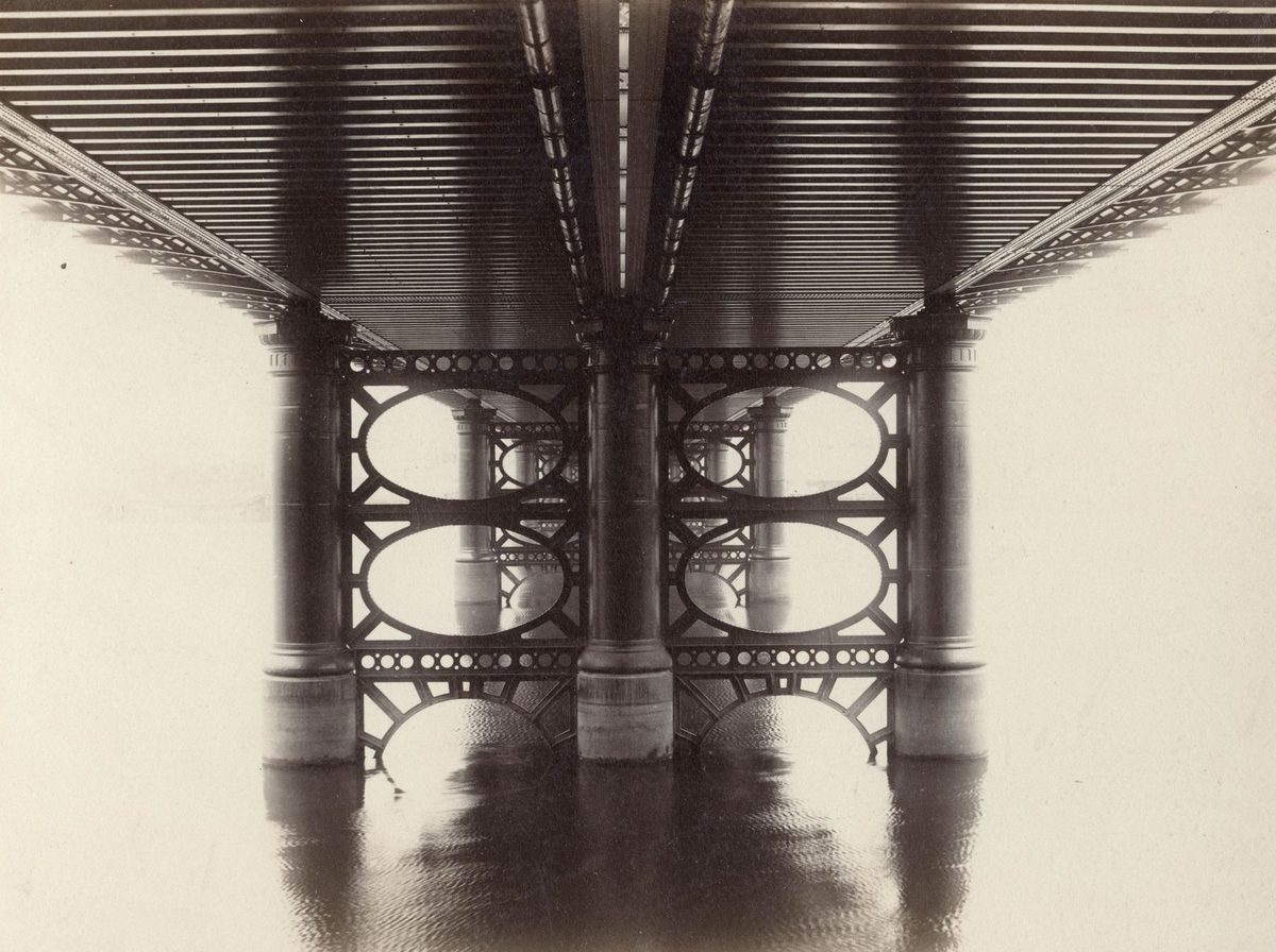 Under the new Victoria Bridge, 1897