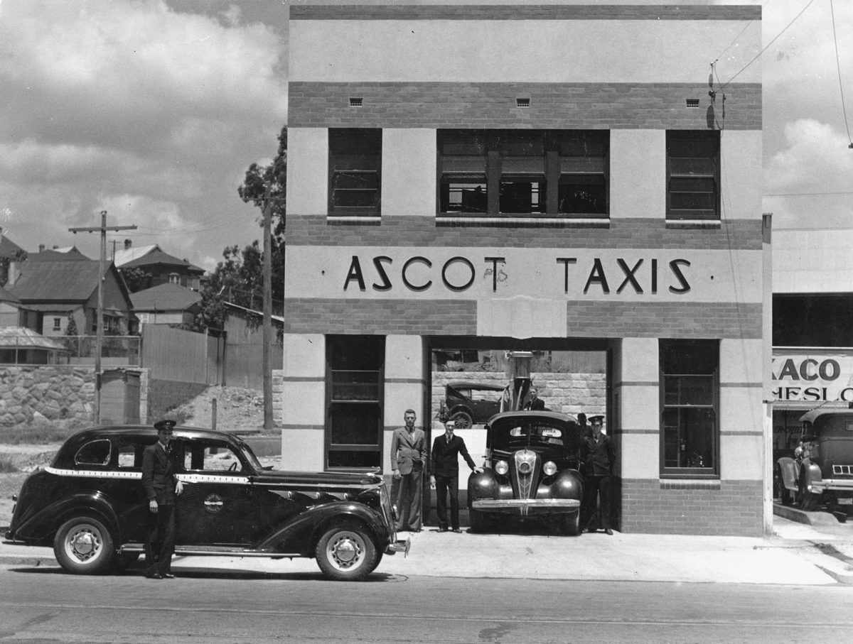 New Ascot Taxi building at 73 Barry Parade, Fortitude Valley, Brisbane, Queensland, 1937