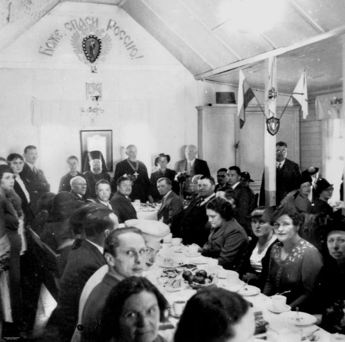Wassilie de Basil's, Monte Carlo Russian Ballet, visiting St. Nicholas Russian Church, Brisbane, 1937, Woolloongabba