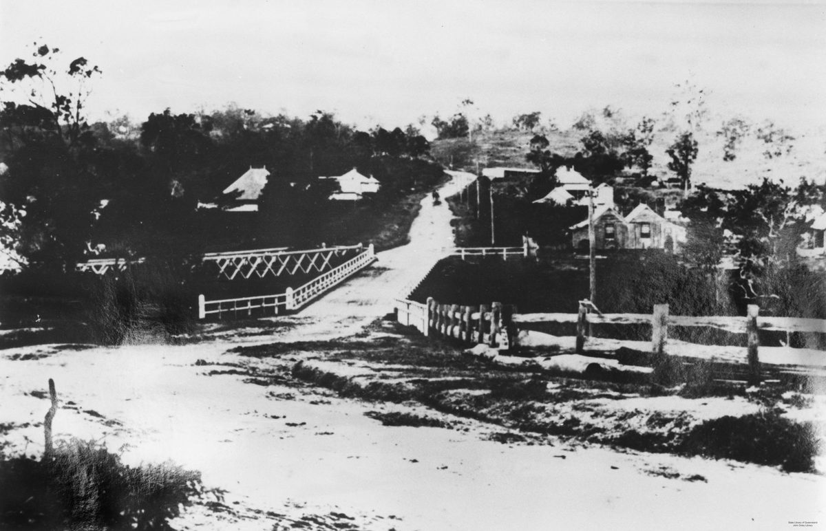 View from East Brisbane across Norman Creek, Brisbane, 1887, Norman Park
