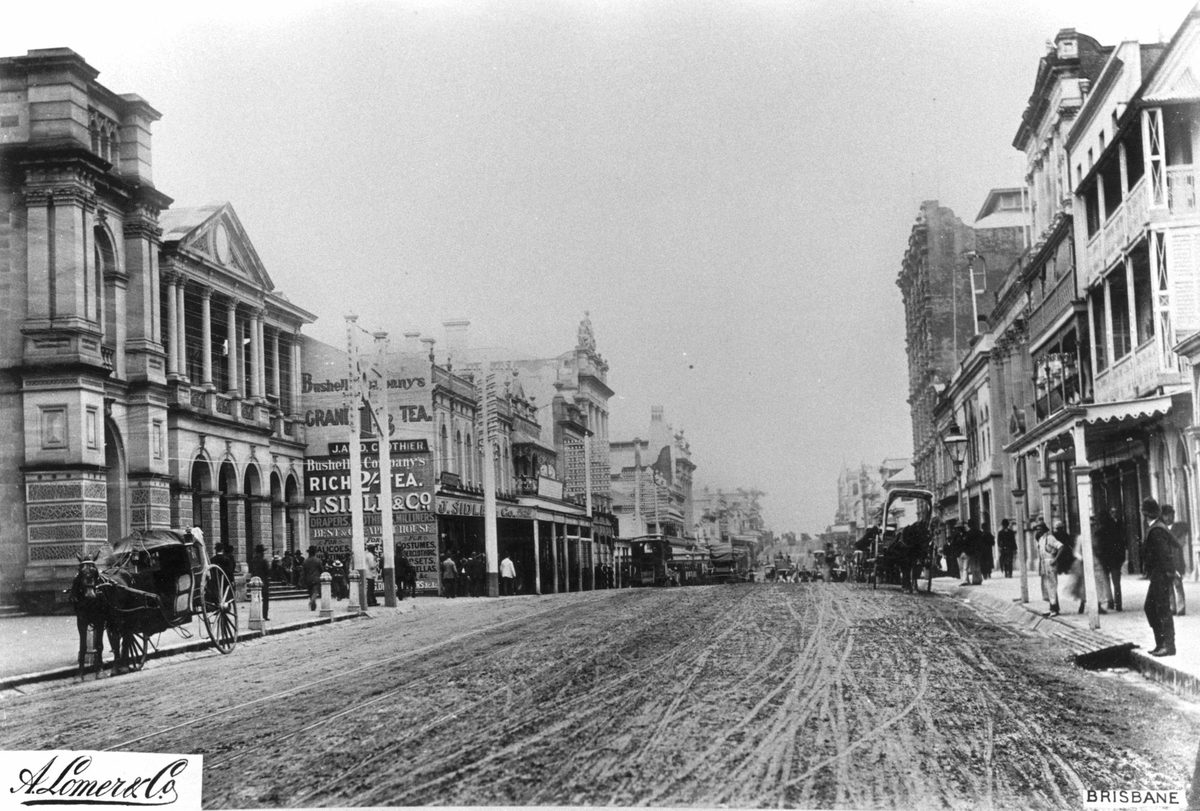 Queen Street Brisbane, 1889, Brisbane City