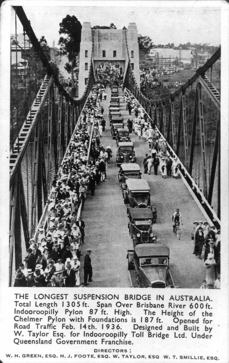 Indooroopilly Road Bridge, Brisbane, 1936