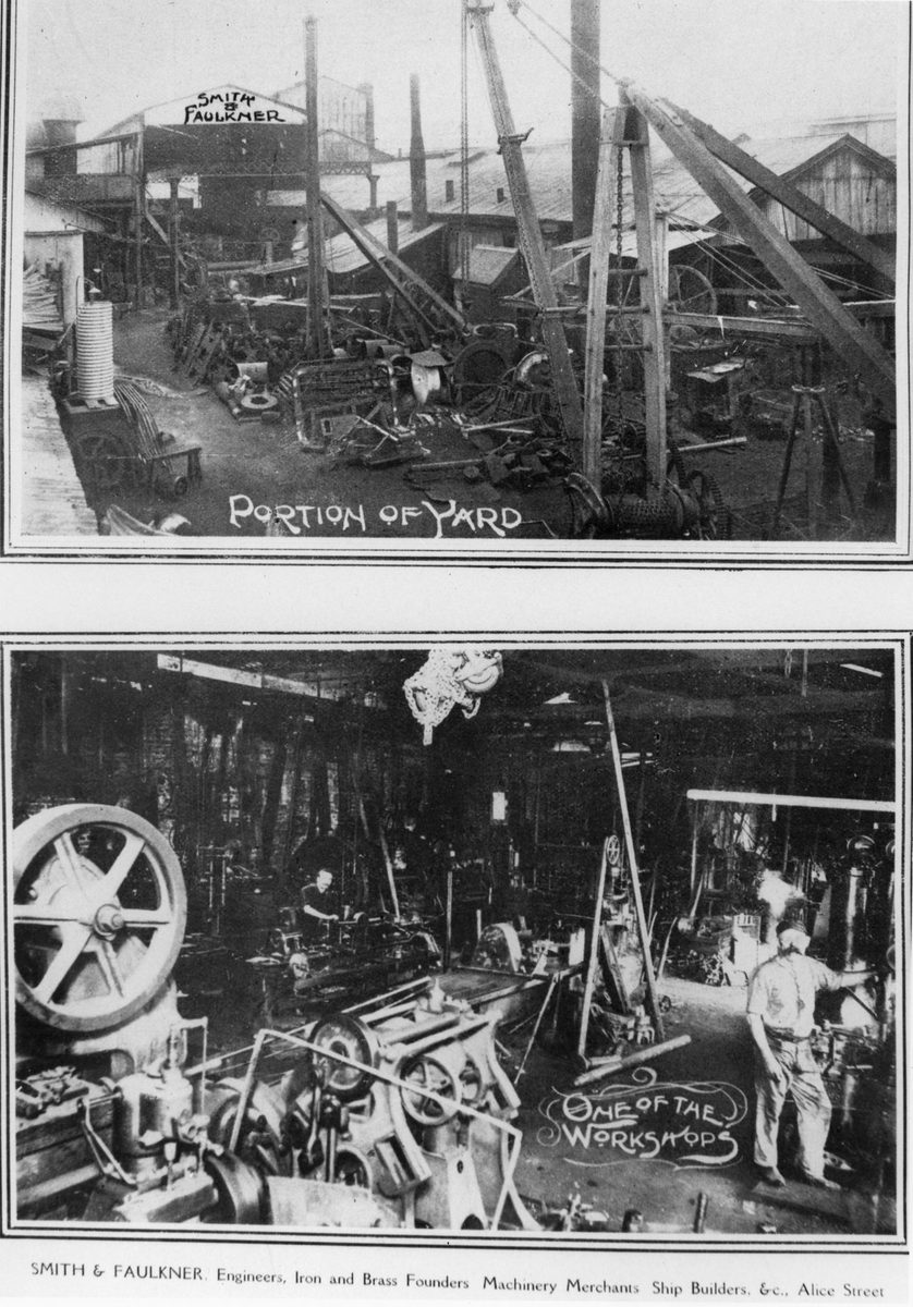 Yard and workshops of the engineering firm, Smith and Faulkner, 1909, Brisbane