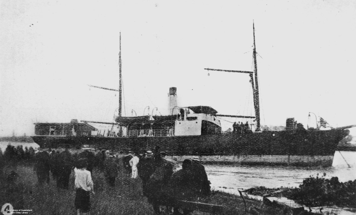 Dawn (ship), Breakfast Creek (1908)