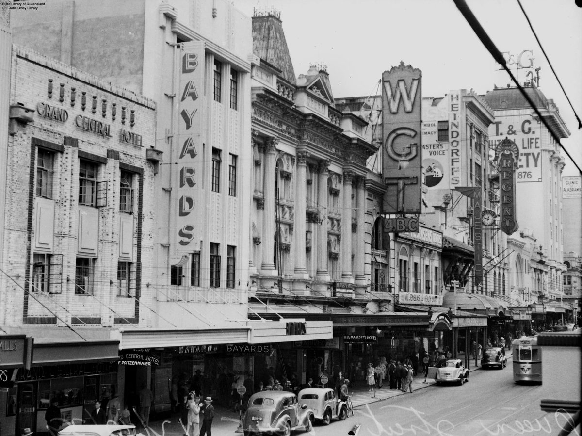 Queen Street, Brisbane, Queensland, 1939, Brisbane City