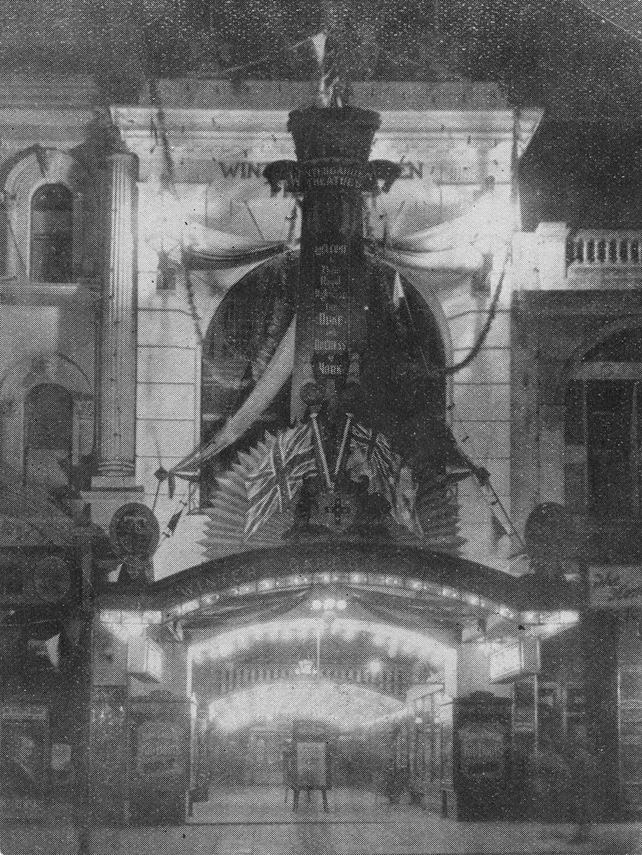 Wintergarden Theatre, Brisbane illuminated for the visit of the Duke and Duchess of York (1927)