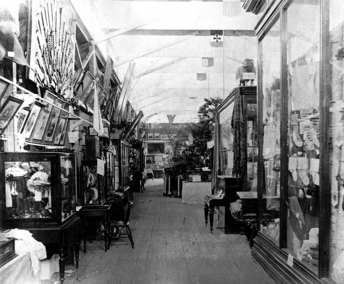 Fine Arts on display at the first Queensland Intercolonial Exhibition, Brisbane, 1876