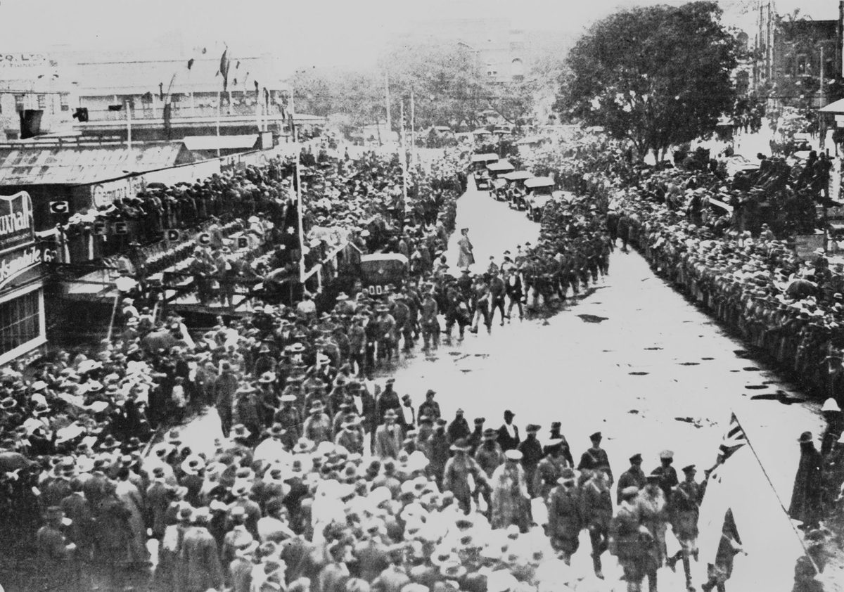 Anzac Day procession in Brisbane, 1919