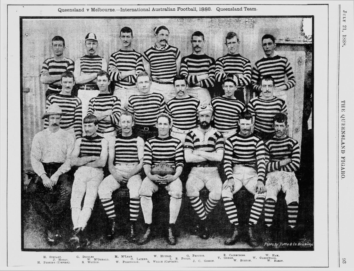 Queensland team who played Melbourne, International Australian Football, 1888