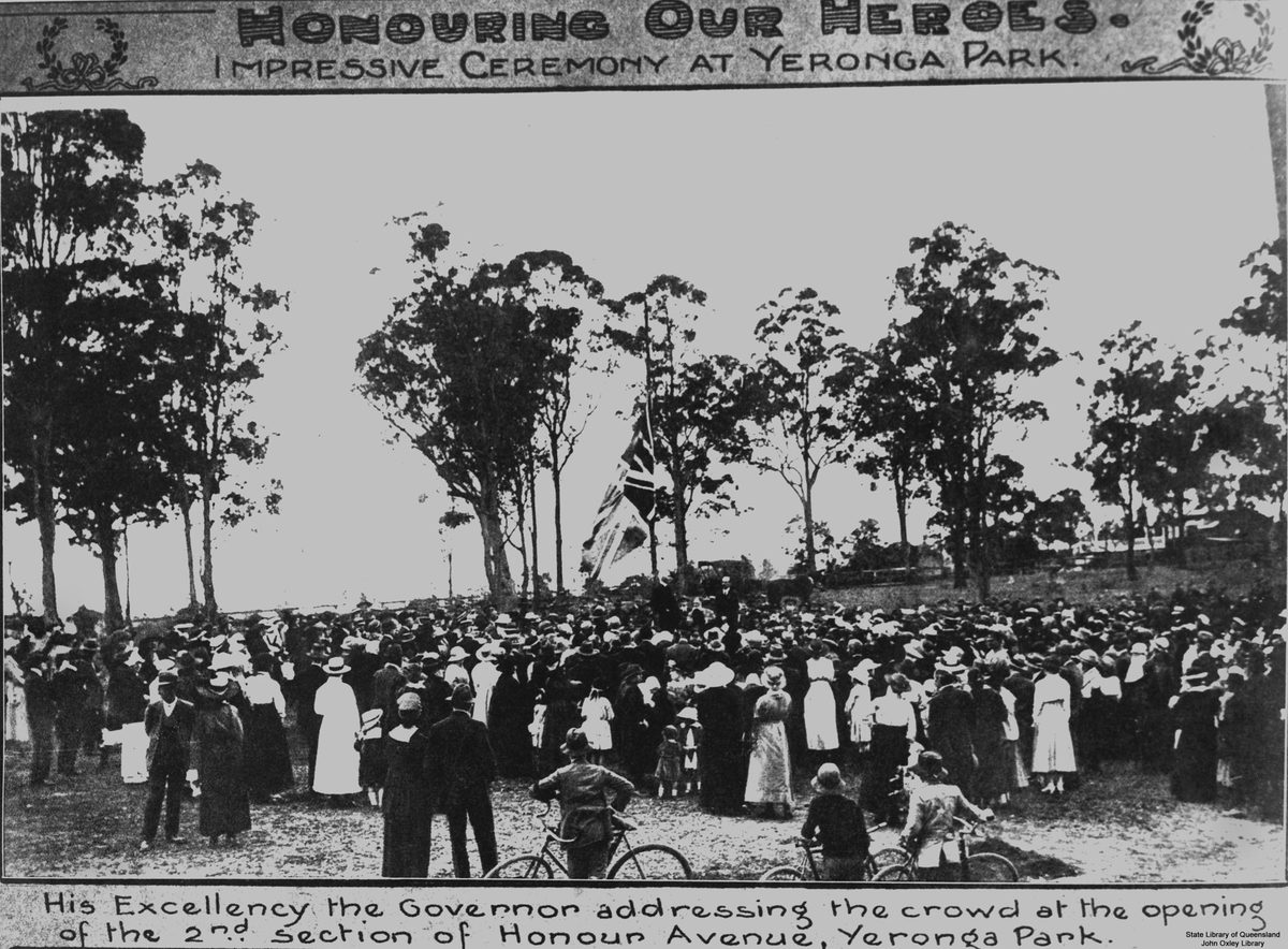 Honouring our heroes at Yeronga Park, 1918