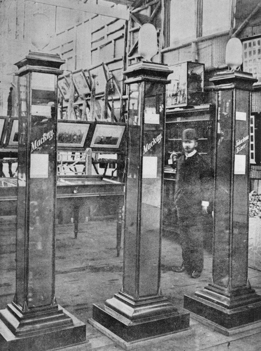 Soil exhibits at the International Exhibition, Brisbane, 1897