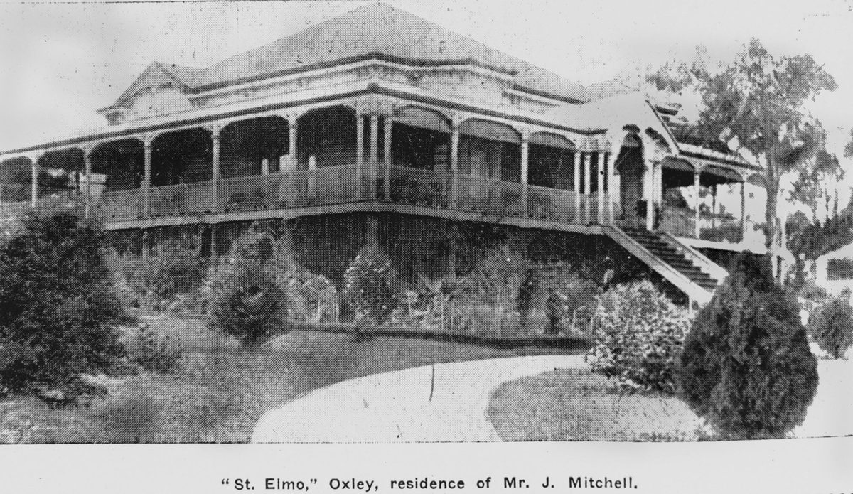 James Mitchell's residence in Oxley, Brisbane, 1906