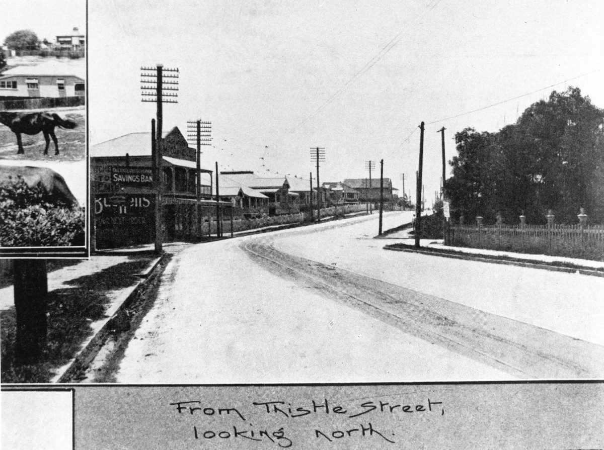 Looking along Lutwyche road near Chalk Street, Lutwyche, Brisbane (1921)