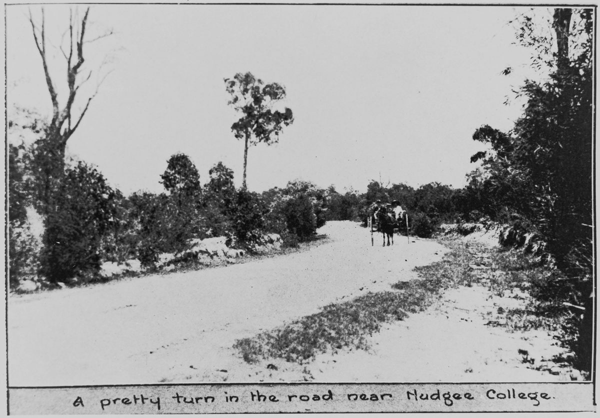 Pretty turn in the road near Nudgee College, Virginia, Brisbane, 1921