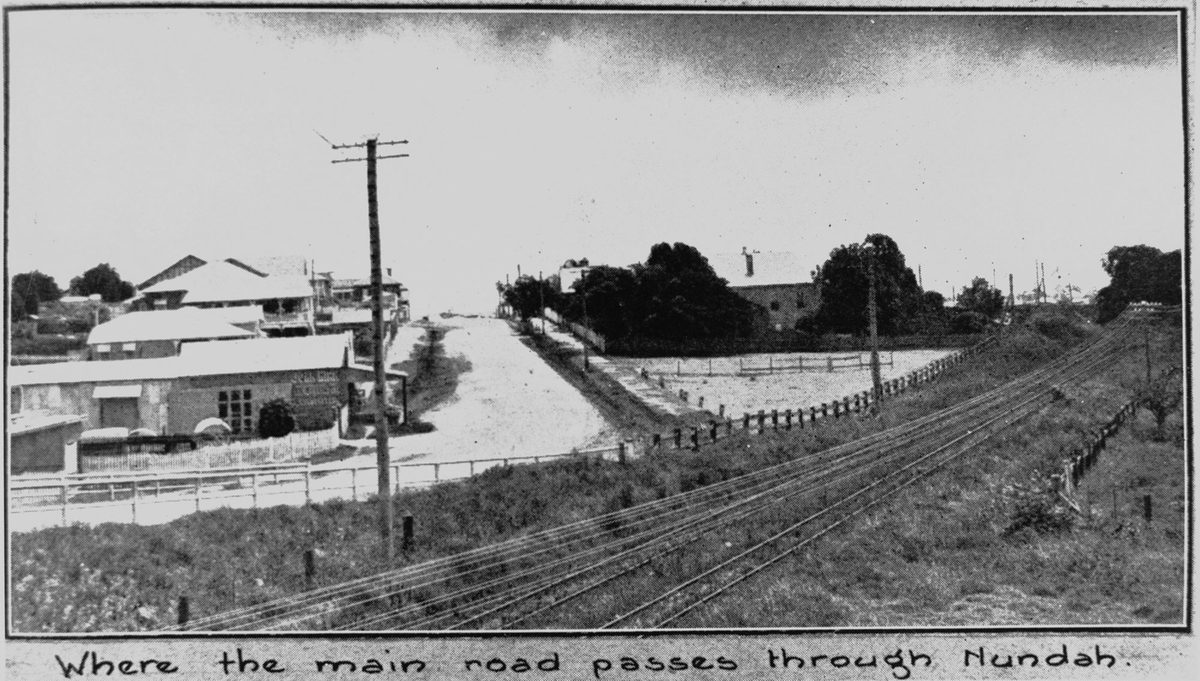 Where the main road passes through Nundah, 1921