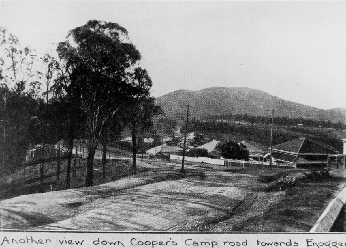 Cooper's Camp Road meandering towards Enoggera, 1921, Bardon