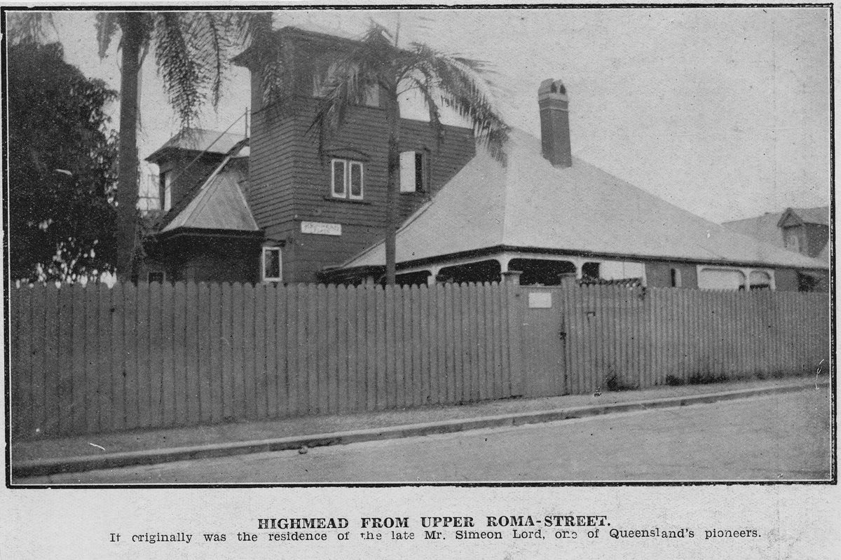 Highmead, from Upper Roma Street, Brisbane, 1931, Brisbane City