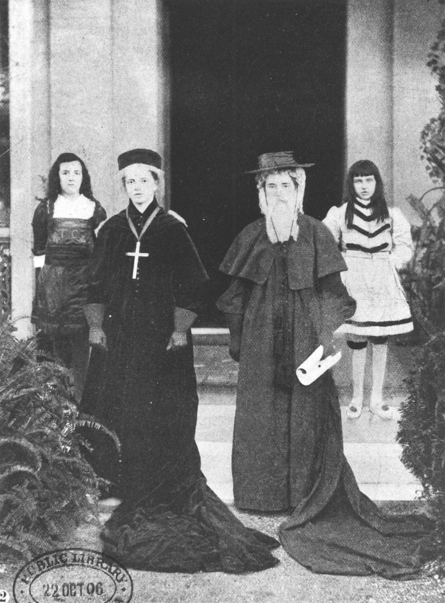 Brisbane Girls Grammar School students in costume, 1906, Spring Hill