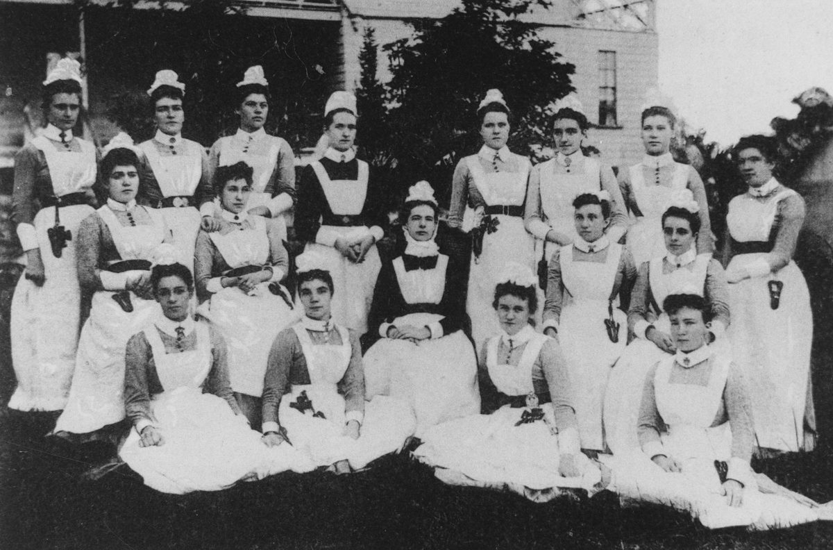Nursing staff from the Royal Children's Hospital, Brisbane, 1895