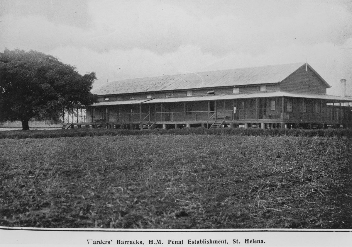 Warders' barracks on St. Helena, 1912, St Helena Island