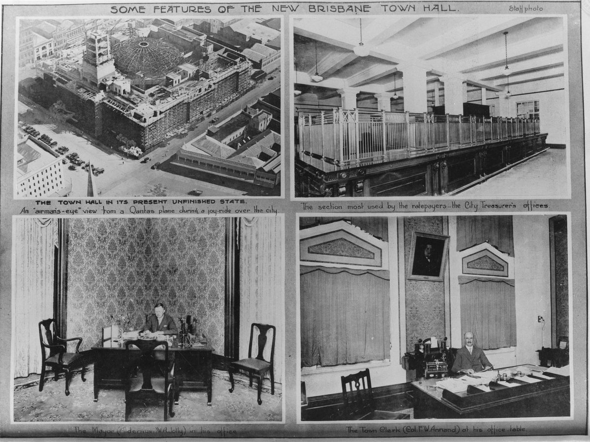 Some features of the new Brisbane Town Hall, 1928, Brisbane City
