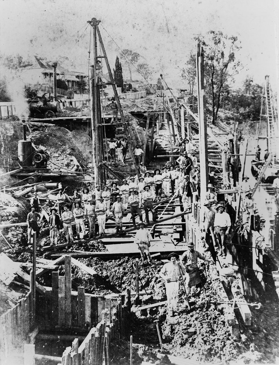 Coronation Drive retaining wall repairs, 1887