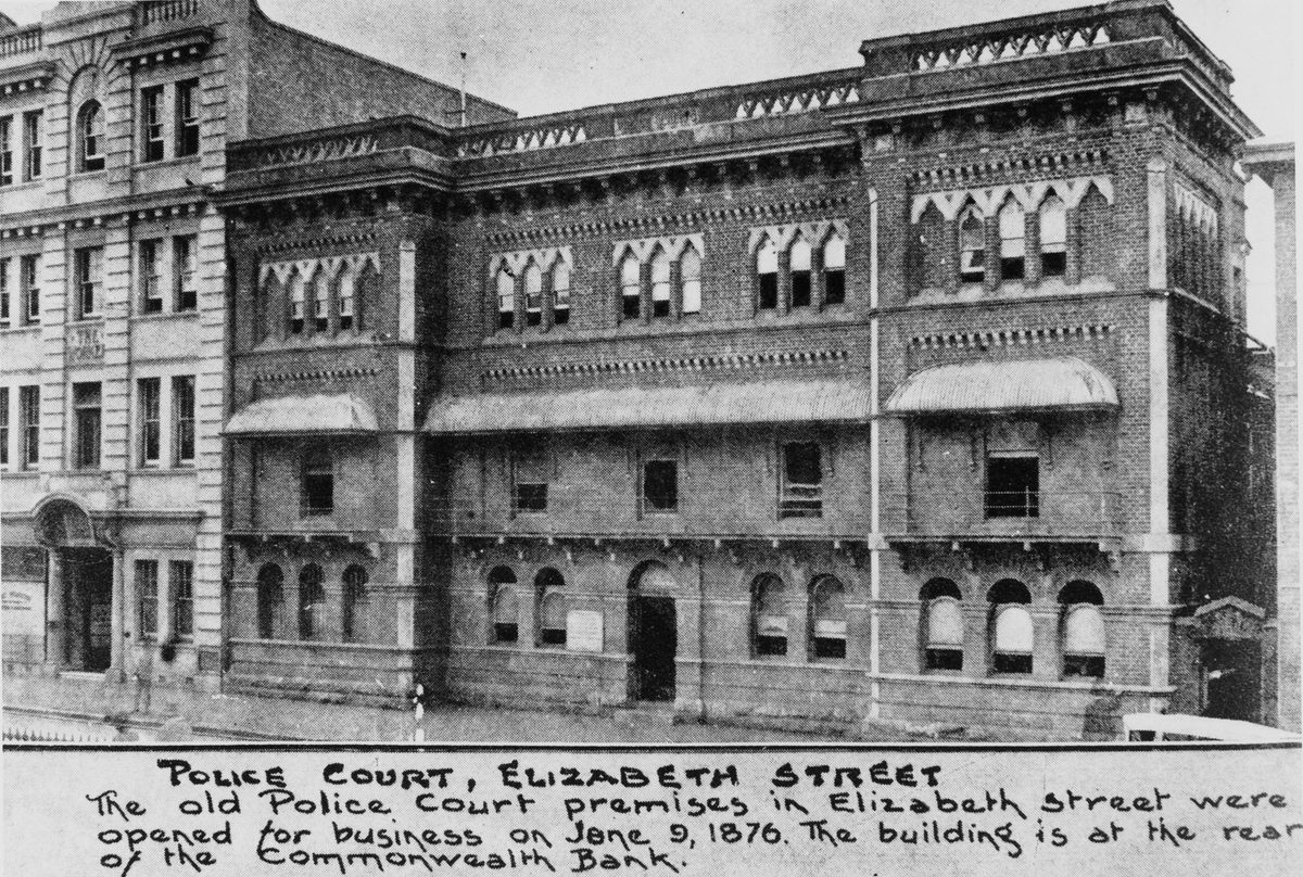 Police Court, Elizabeth Street, Brisbane, 1920, Brisbane City