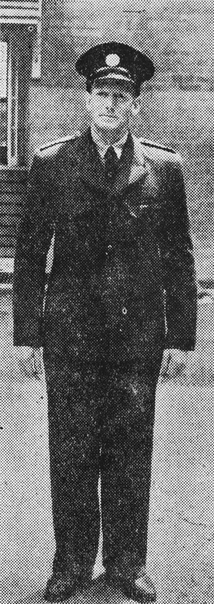 Fireman in uniform in Brisbane, 1947