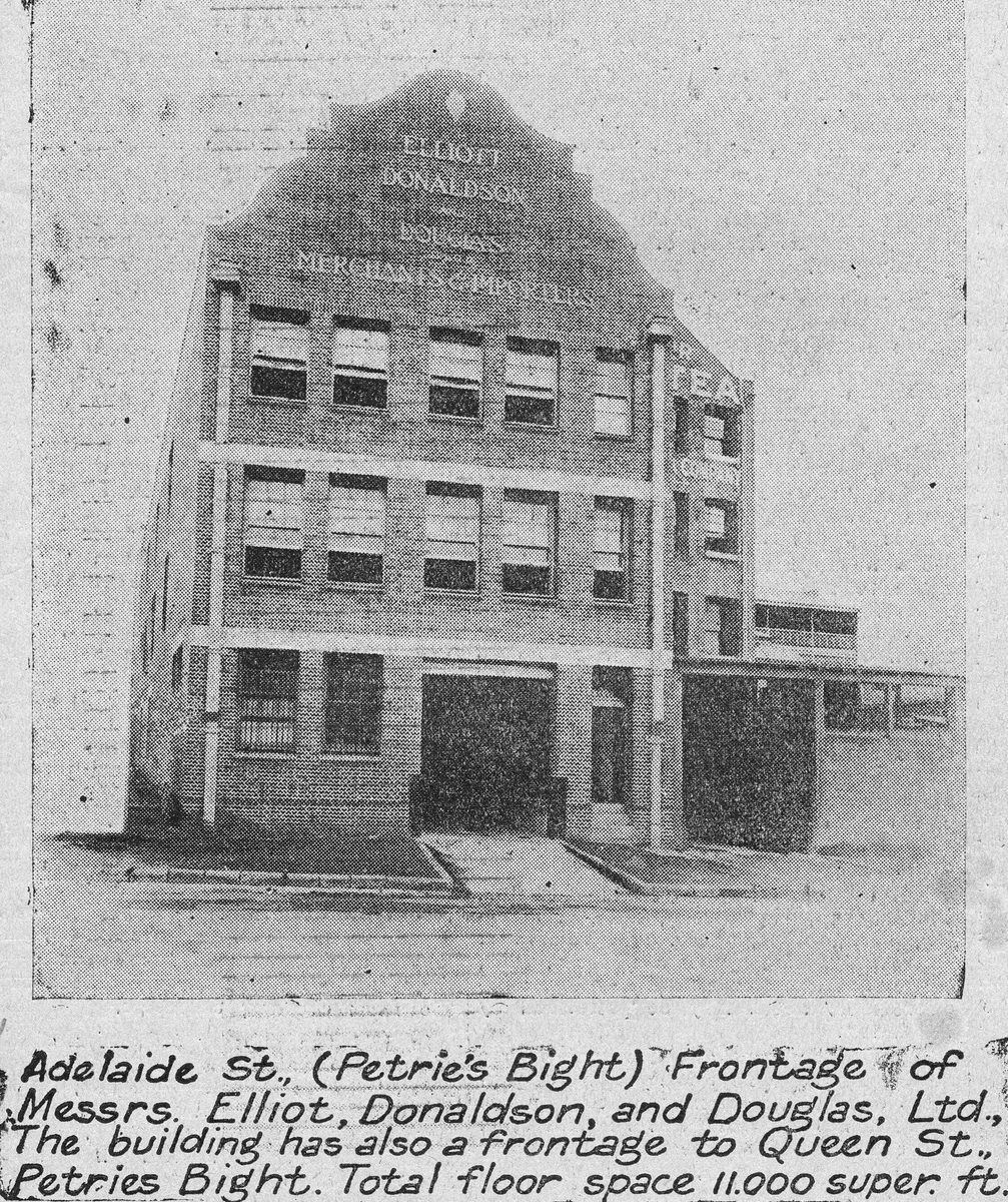 Premises of Elliott, Donaldson and Douglas Ltd, Petrie Bight, Brisbane, 1913