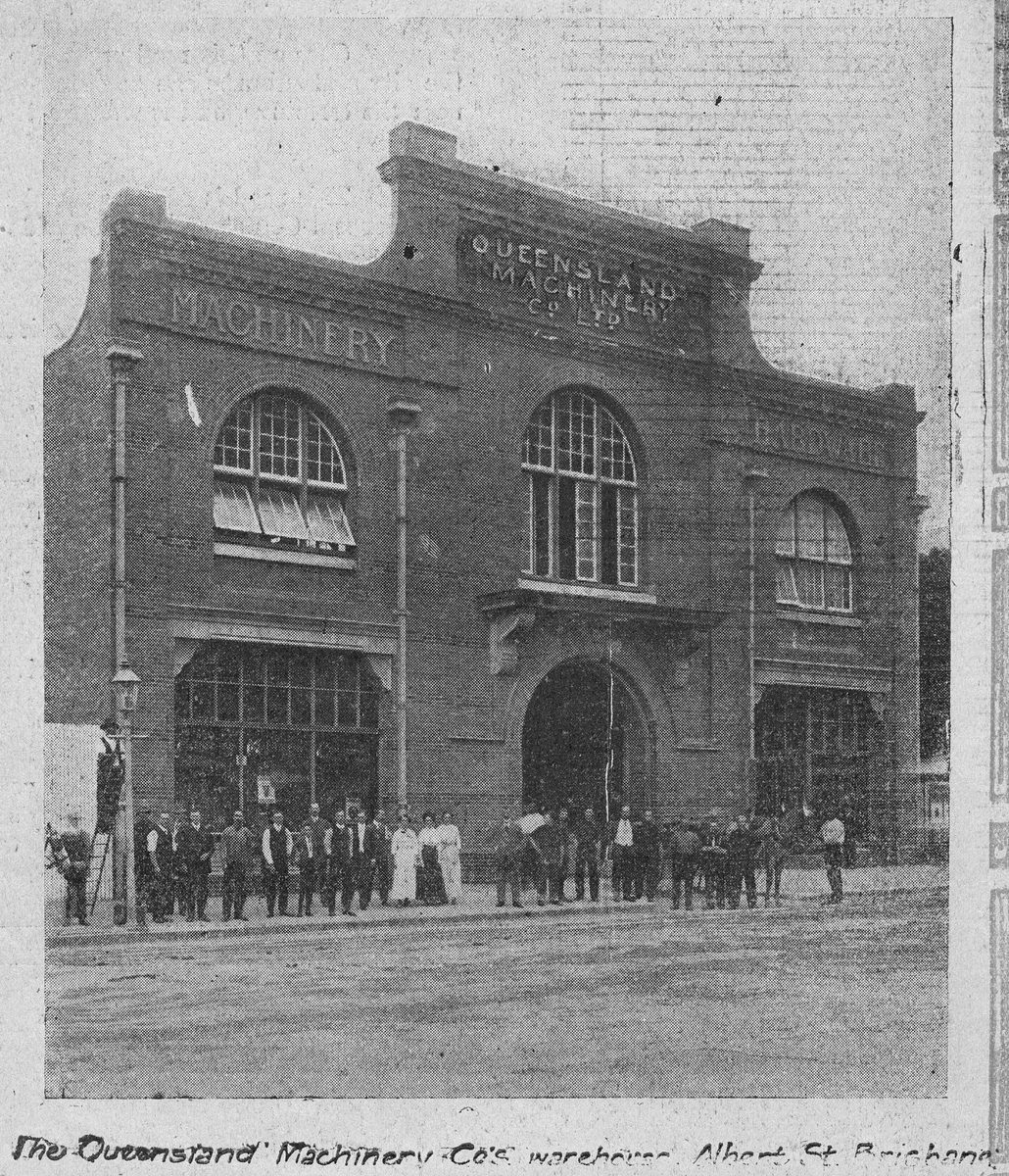 Queensland Machinery Co.'s warehouse, Albert St. Brisbane, Brisbane City (1913)