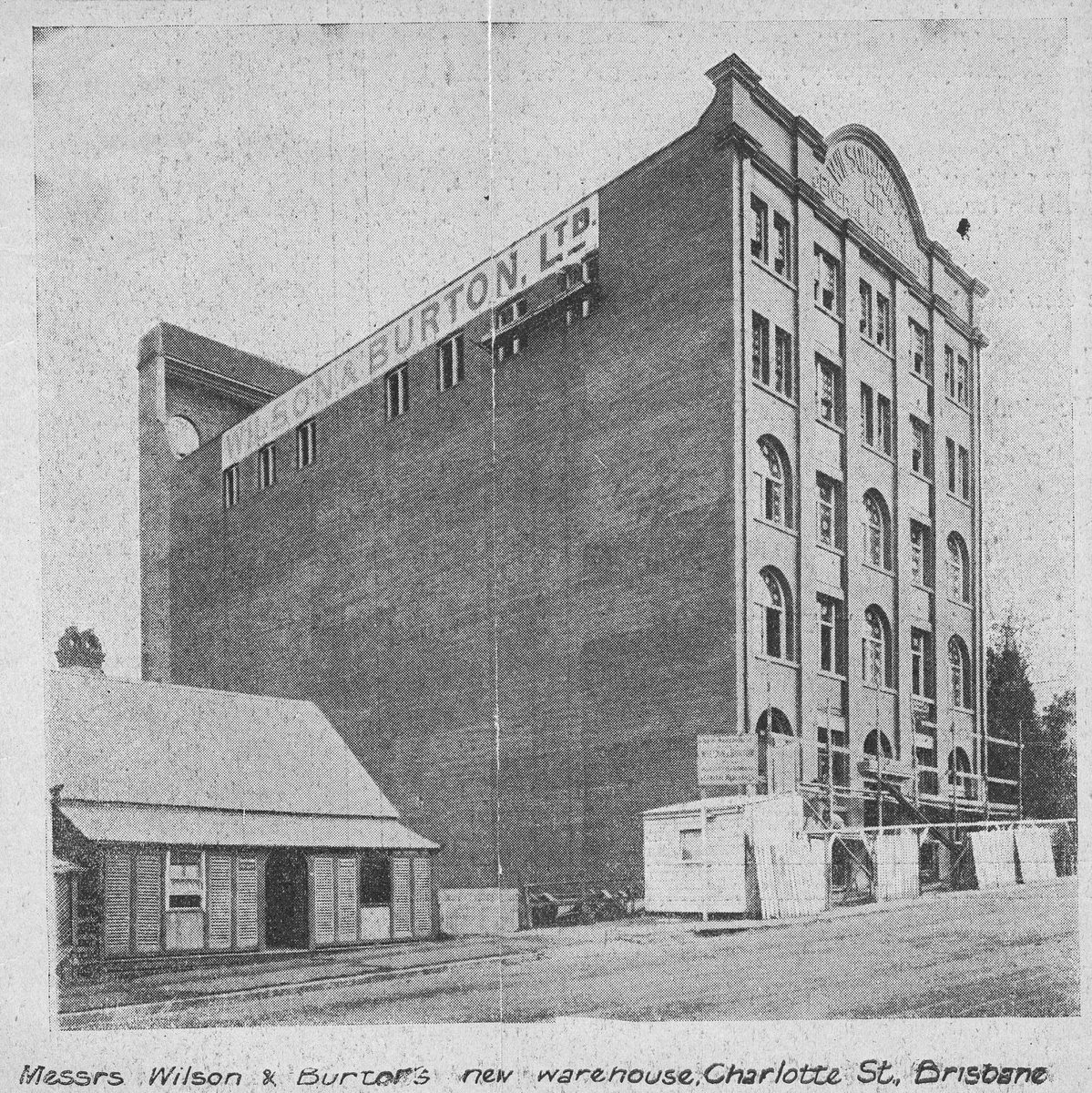 Wilson & Burton's new warehouse, Charlotte Street, Brisbane, 1913, Brisbane City