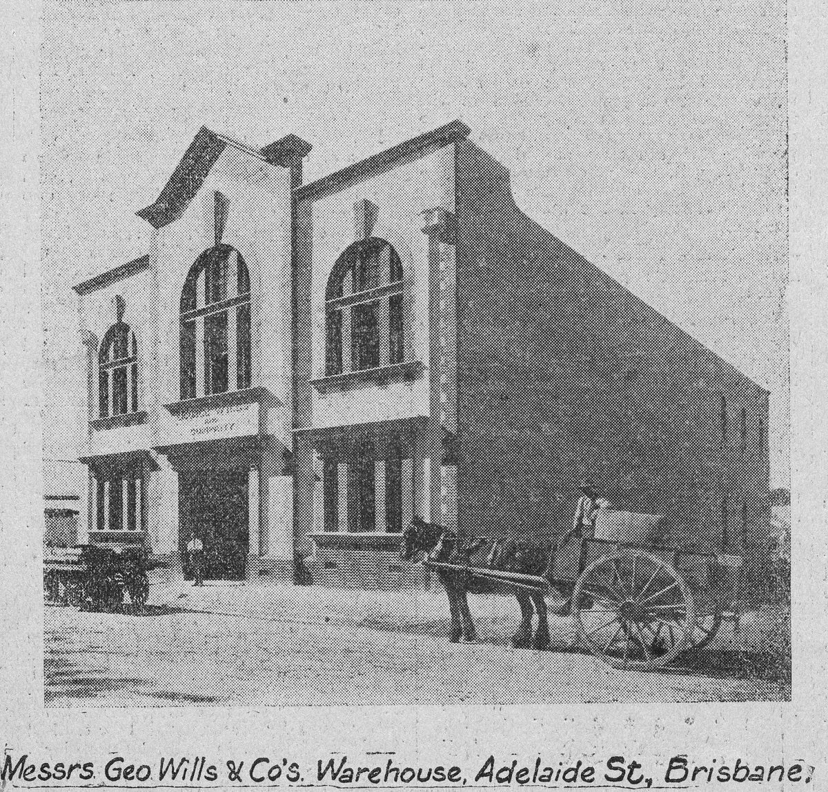 George Wills and Co.'s Warehouse, Adelaide Street, Brisbane, 1913, Brisbane City