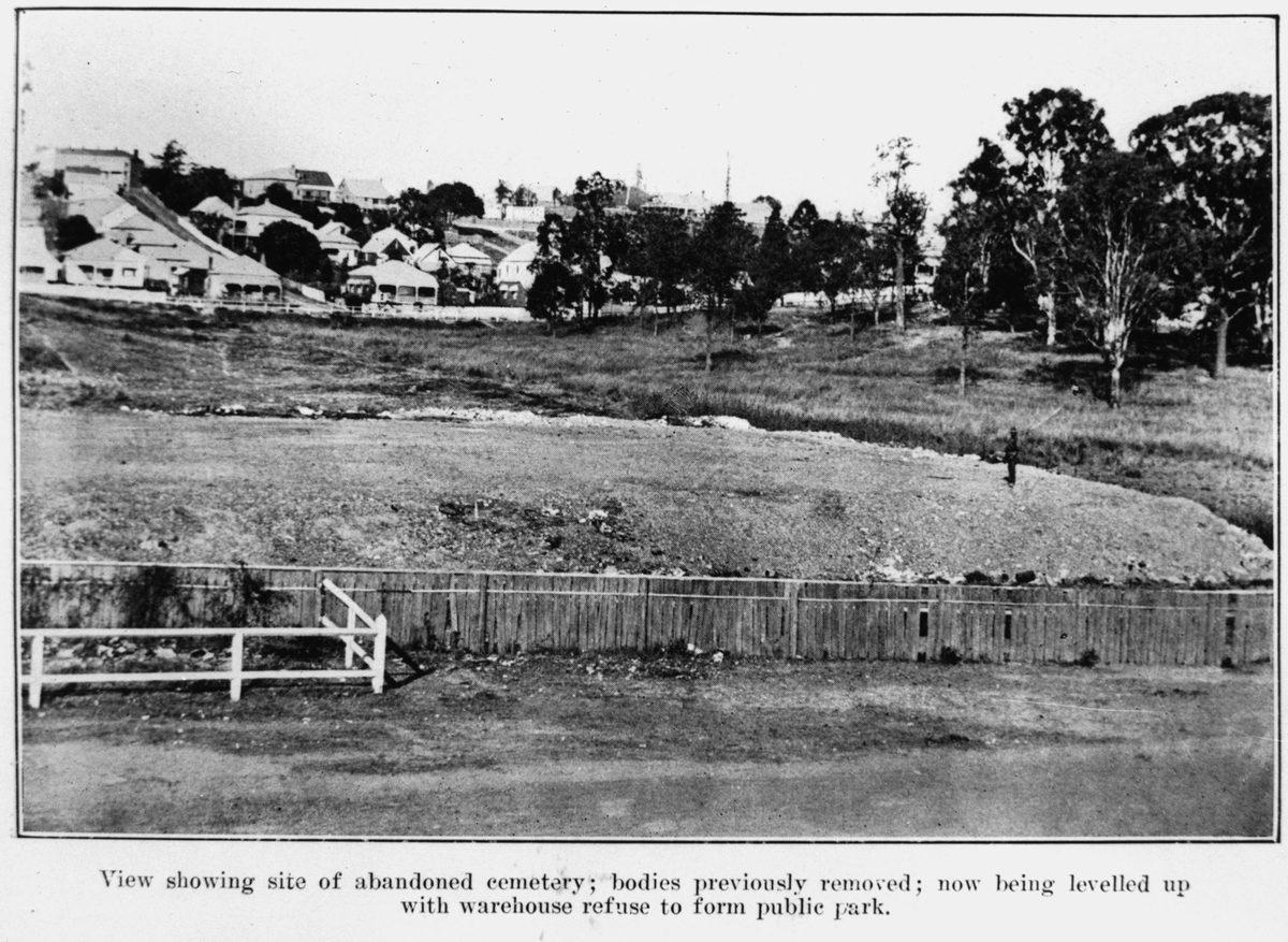 Paddington Cemetery, Brisbane, 1917, Lang Park