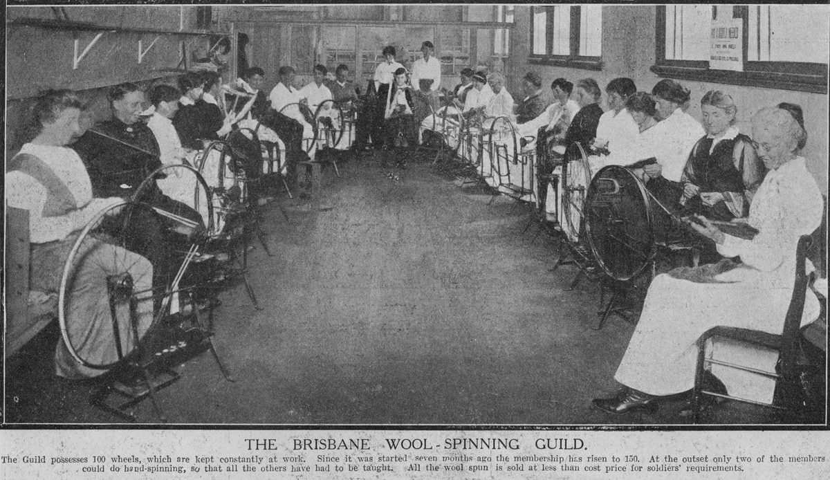 Brisbane Wool Spinning Guild, 1917