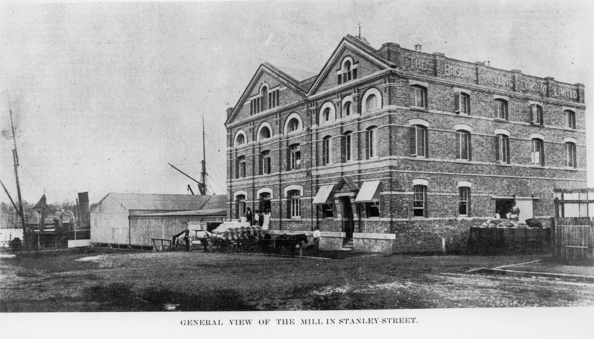 Brisbane Milling Company Limited, Stanley Street South Brisbane, 1900