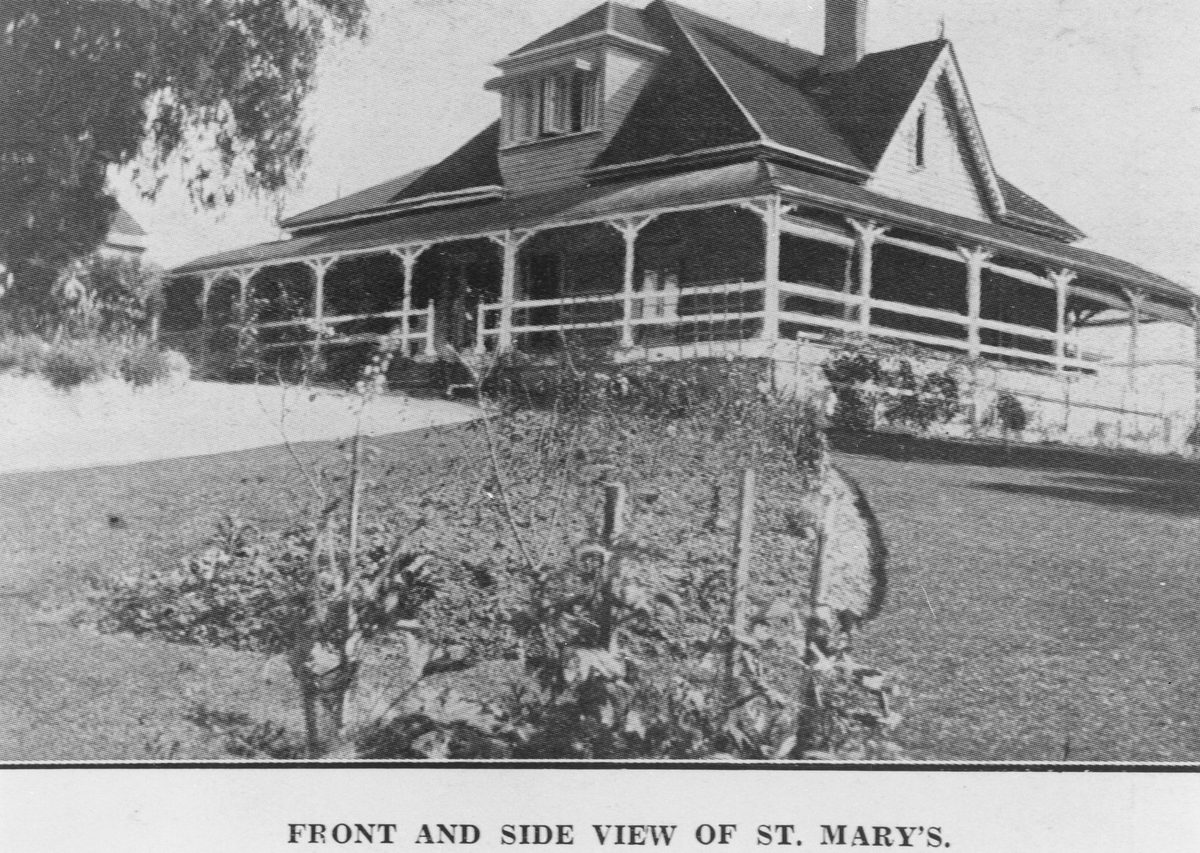 Front and side view of St Mary's, Kangaroo Point (1930)