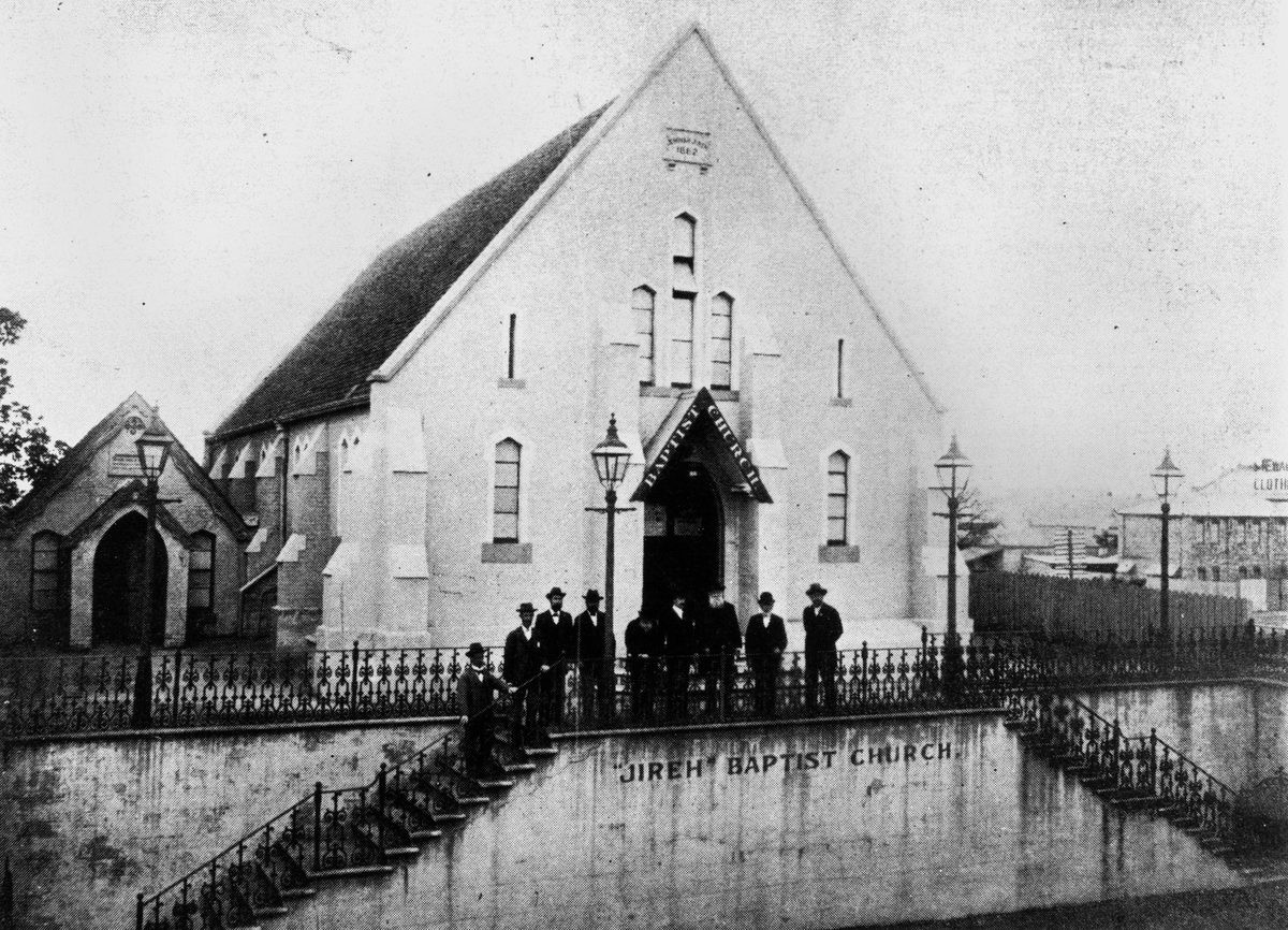 Jireh Baptist church at Fortitude Valley, Brisbane, photographed in 1899