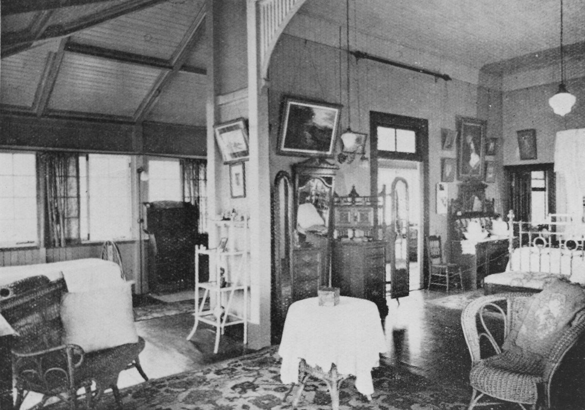 Fully furnished bedroom and sitting room in Taringa residence Montrose, 1932