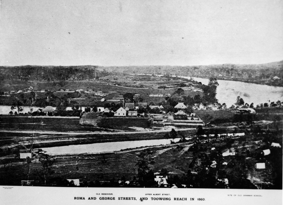 Brisbane view including Toowong Reach, 1860