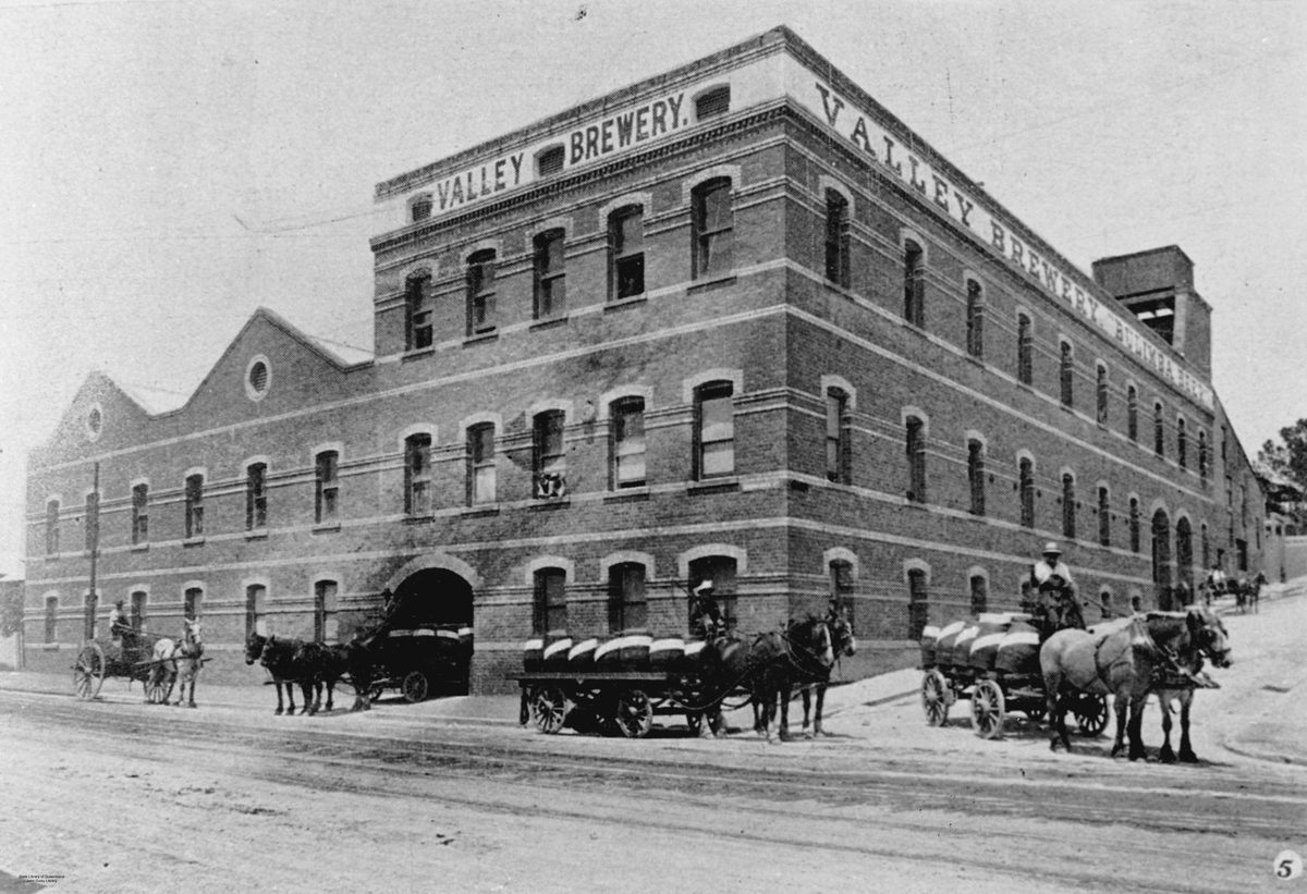 Queensland Brewery in Fortitude Valley, Brisbane, Queensland, 1908