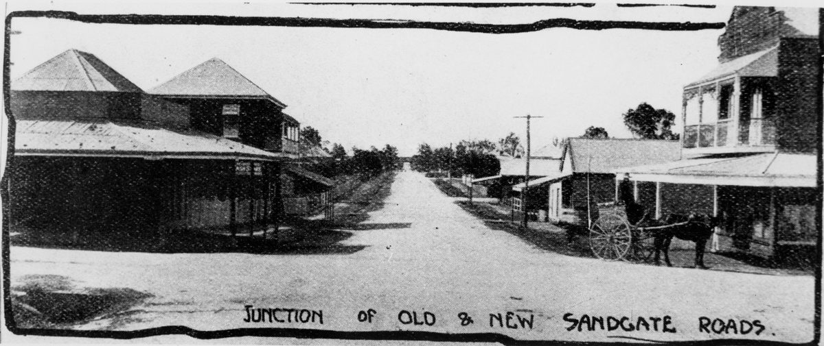 Intersection of Junction and Sandgate Roads, Clayfield, Brisbane, 1908
