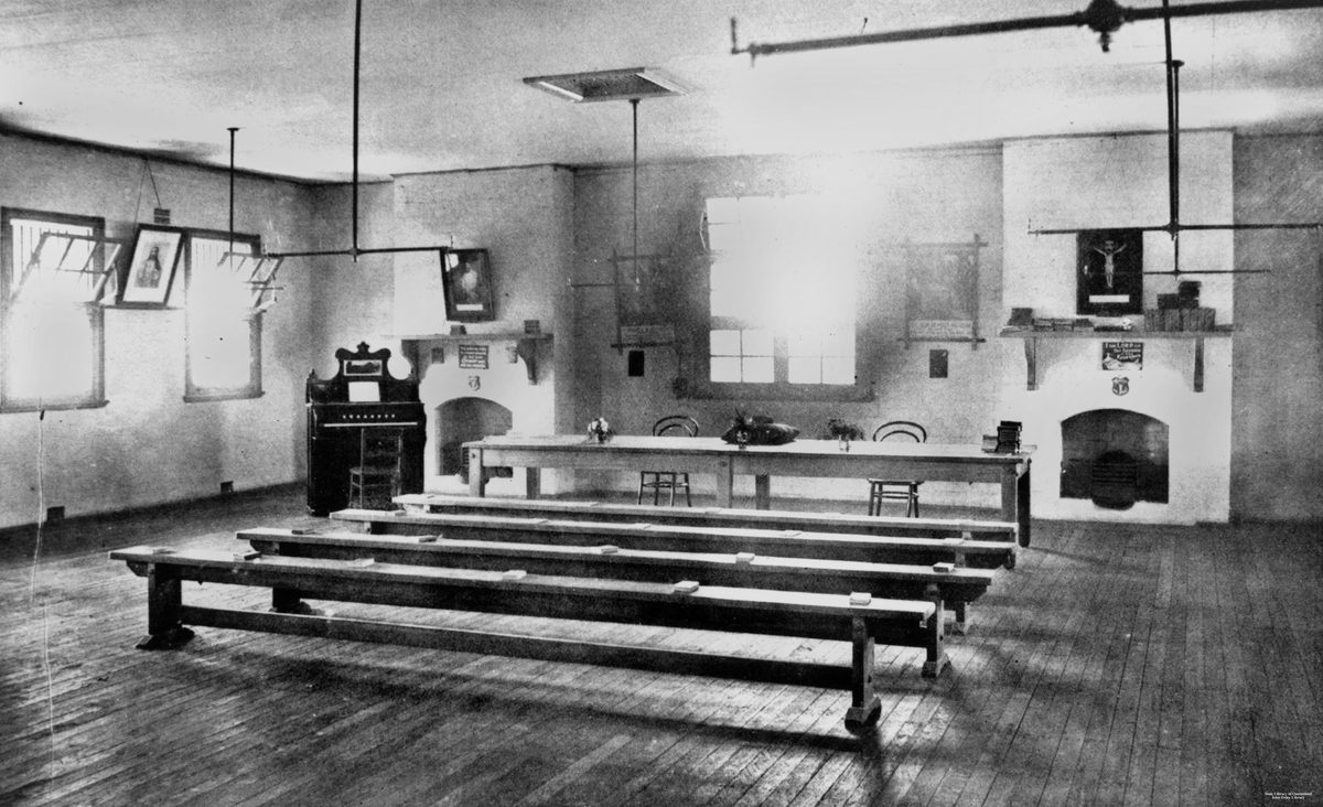 Prison chapel in the female division of Boggo Road Gaol, Brisbane, 1913, Dutton Park