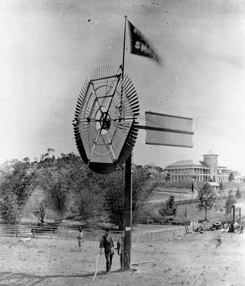 Part of the open-air display at the Queensland Intercolonial Exhibition, 1876, Brisbane